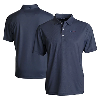 Polo Cutter & Buck pour homme, bleu marine, San Francisco 49ers, grandes tailles, style américain, imprimé éco-symétrique Pike, en tissu recyclé extensible.