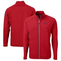 Veste zippée intégrale en tricot écologique Americana Adapt pour homme Cutter & Buck Scarlet des San Francisco 49ers