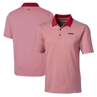 Polo extensible à rayures ton sur Forge pour homme Cutter & Buck Scarlet San Francisco 49ers, grandes tailles