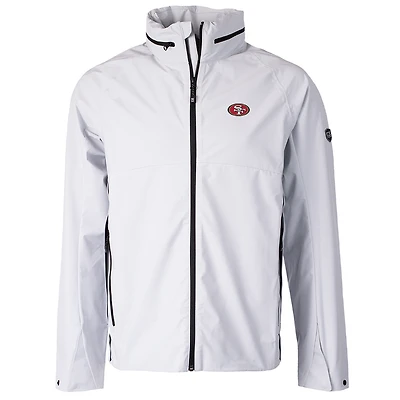 Veste zippée intégrale Cutter & Buck blanche San Francisco 49ers