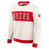 Men's Darius Rucker Collection by Fanatics  Cream San Francisco 49ers Colorblock Pullover Sweatshirt