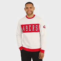 Men's Darius Rucker Collection by Fanatics  Cream San Francisco 49ers Colorblock Pullover Sweatshirt