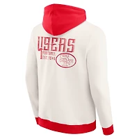 Men's Darius Rucker Collection by Fanatics Cream San Francisco 49ers Distressed Graphics Full-Zip Hoodie