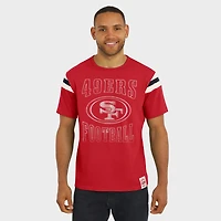 T-shirt de football à manches rayées pour homme Darius Rucker Collection by Fanatics Scarlet San Francisco 49ers
