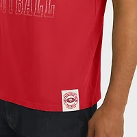T-shirt de football à manches rayées pour homme Darius Rucker Collection by Fanatics Scarlet San Francisco 49ers