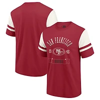 T-shirt de football américain pour homme Darius Rucker Collection by Fanatics Scarlet des 49ers San Francisco