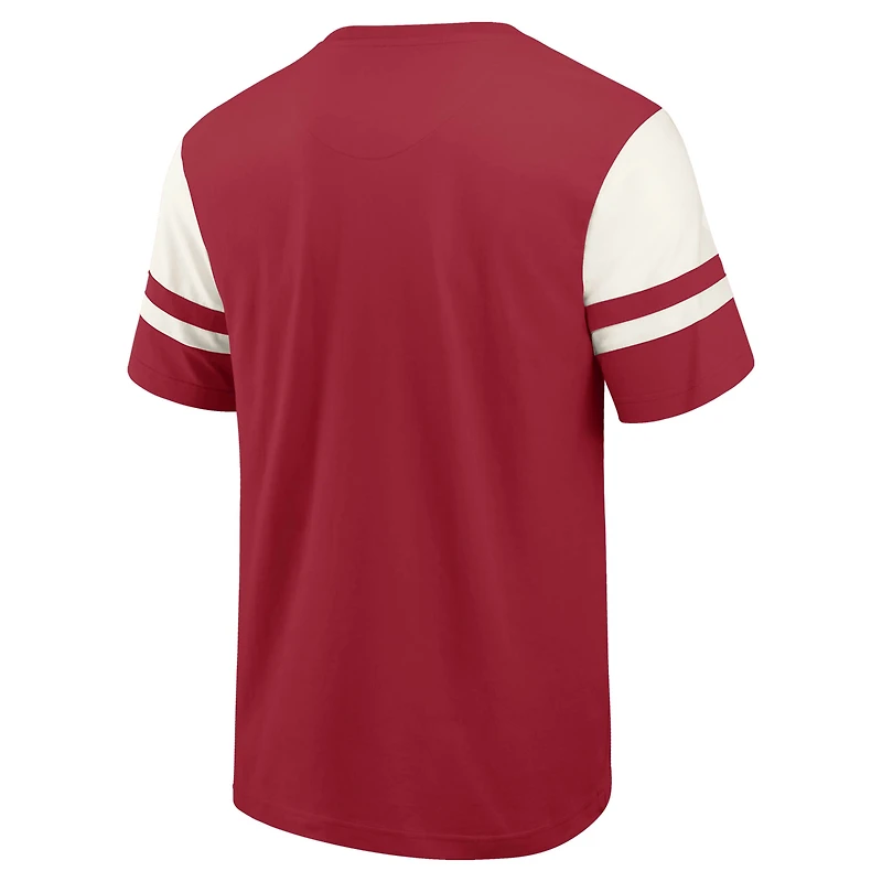 Men's Darius Rucker Collection by Fanatics Scarlet San Francisco 49ers Football T-Shirt