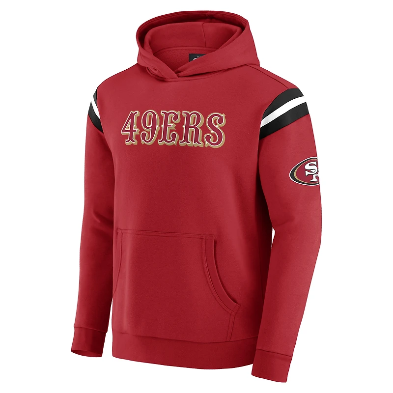Sweat à capuche délavé pour homme de la collection Darius Rucker par Fanatics Scarlet San Francisco 49ers Football