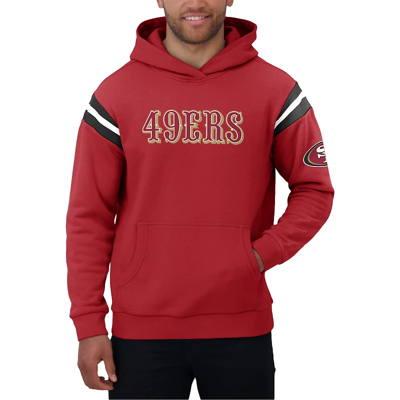 Sweat à capuche délavé pour homme de la collection Darius Rucker par Fanatics Scarlet San Francisco 49ers Football