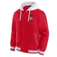 Men's Darius Rucker Collection by Fanatics Scarlet San Francisco 49ers Full-Snap Hoodie Jacket