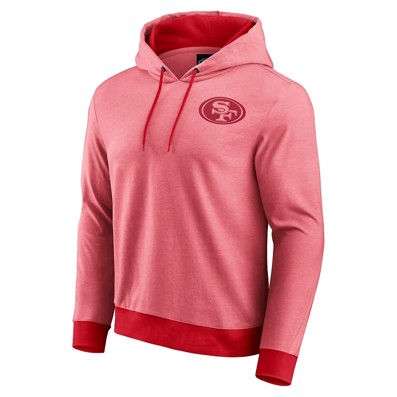 Men's Darius Rucker Collection by Fanatics Scarlet San Francisco 49ers Tonal Knit Pullover Hoodie