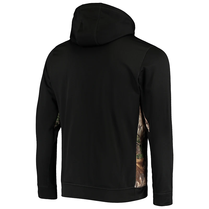 Sweat à capuche entièrement zippé Dunbrooke Camo San Francisco 49ers Decoy Tech Fleece pour hommes, noir/Realtree
