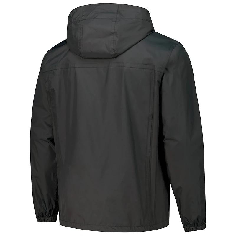 Men's Dunbrooke Black San Francisco 49ers Tropic Waterproof Packable Full-Zip Hoodie Jacket