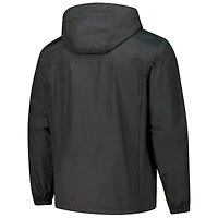 Men's Dunbrooke Black San Francisco 49ers Tropic Waterproof Packable Full-Zip Hoodie Jacket