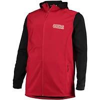 Dunbrooke Scarlet/Grey San Francisco 49ers Big & Tall Alpha Veste à capuche entièrement zippée pour homme