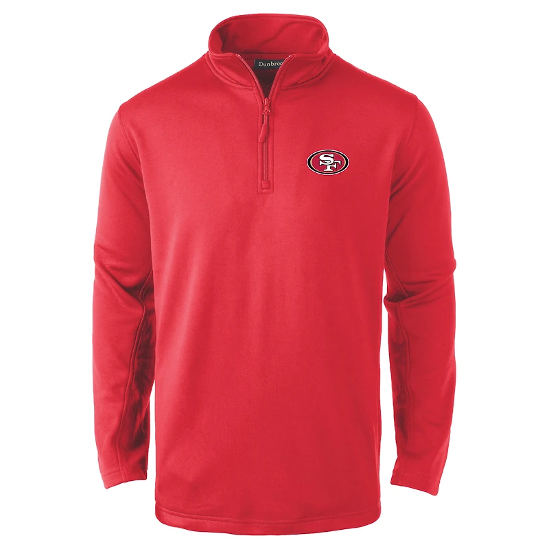 Men's Dunbrooke Scarlet San Francisco 49ers All-Star Tech Quarter-Zip Top
