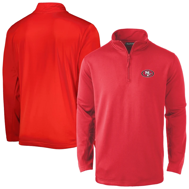 Men's Dunbrooke Scarlet San Francisco 49ers All-Star Tech Quarter-Zip Top