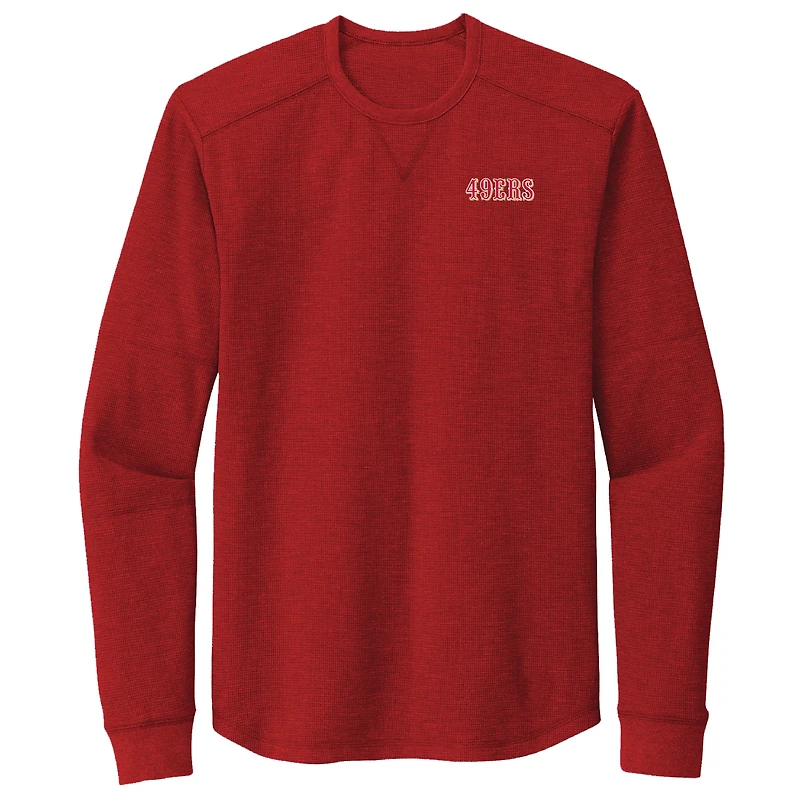 T-shirt thermique à manches longues Cavalier Dunbrooke Scarlet San Francisco 49ers pour hommes