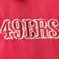 Men's Dunbrooke Scarlet San Francisco 49ers Coaches Classic Raglan Full-Snap Windbreaker Jacket