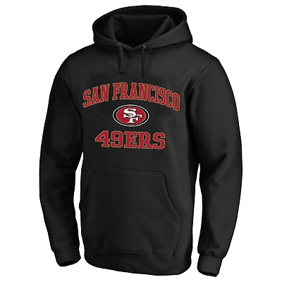 Men's Fanatics Black San Francisco 49ers Big & Tall Heart Soul Hoodie