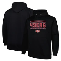 Sweat à capuche Fanatics noir San Francisco 49ers Big & Tall Pop pour homme