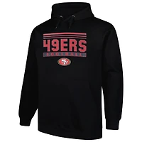 Sweat à capuche Fanatics noir San Francisco 49ers Big & Tall Pop pour homme