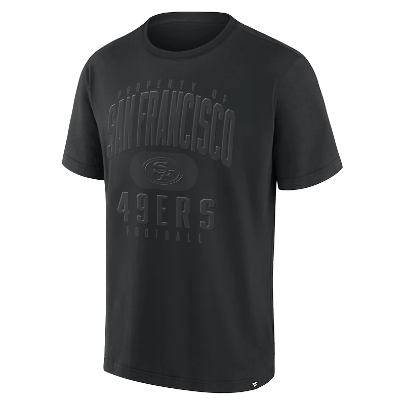T-shirt épais noir San Francisco 49ers de Fanatics pour homme