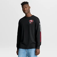 T-shirt à manches longues Fanatics noir pour homme, motif Clock Management Legacy des San Francisco 49ers