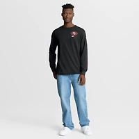 T-shirt à manches longues Fanatics noir pour homme, motif Clock Management Legacy des San Francisco 49ers