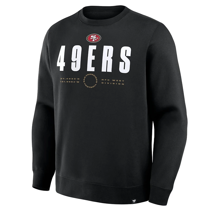 Men's Fanatics Black San Francisco 49ers Direct Handoff Legacy Pullover Sweatshirt