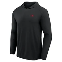 T-shirt à capuche manches longues Fanatics noir pour homme, motif Front Office Power Mono des San Francisco 49ers