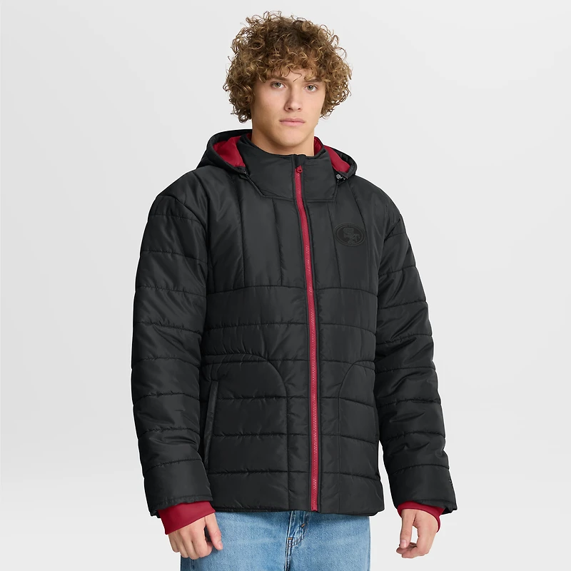 Veste à capuche zippée intégrale noire pour homme Fanatics San Francisco 49ers