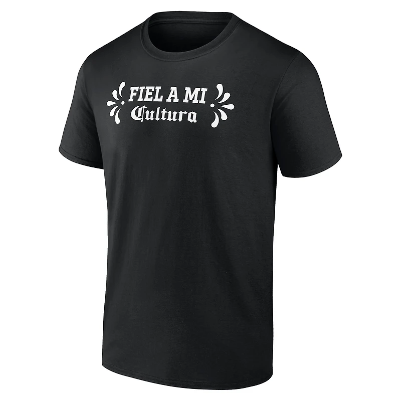 T-shirt noir Fanatics pour homme du mois patrimoine latino des 49ers de San Francisco