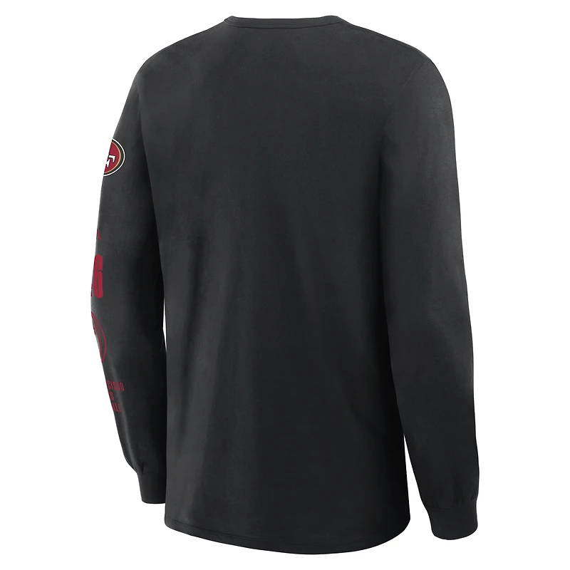 Men's Fanatics Black San Francisco 49ers Legacy Long Sleeve T-Shirt