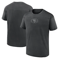 T-shirt Fanatics noir pour homme, modèle mini ton sur ton, des San Francisco 49ers