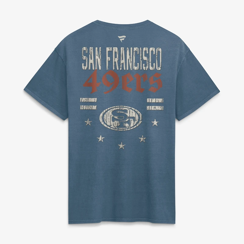 Men's Fanatics  Blue San Francisco 49ers Washed Americana T-Shirt