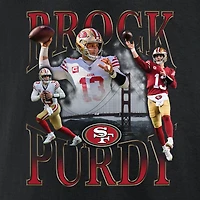 T-shirt graphique Fanatics Brock Purdy pour hommes, joueur notoire des 49ers de San Francisco, noir
