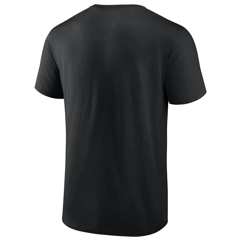 T-shirt graphique fanatiques Christian McCaffrey pour hommes, joueur notoire des 49ers de San Francisco, noir
