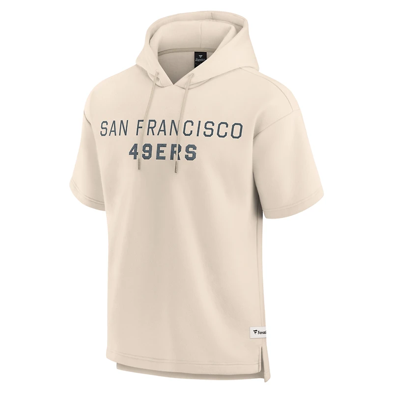 Men's Fanatics San Francisco 49ers Elements Future Ground Lettering Short Sleeve Pullover Hoodie