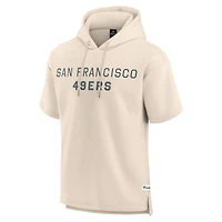 Men's Fanatics San Francisco 49ers Elements Future Ground Lettering Short Sleeve Pullover Hoodie