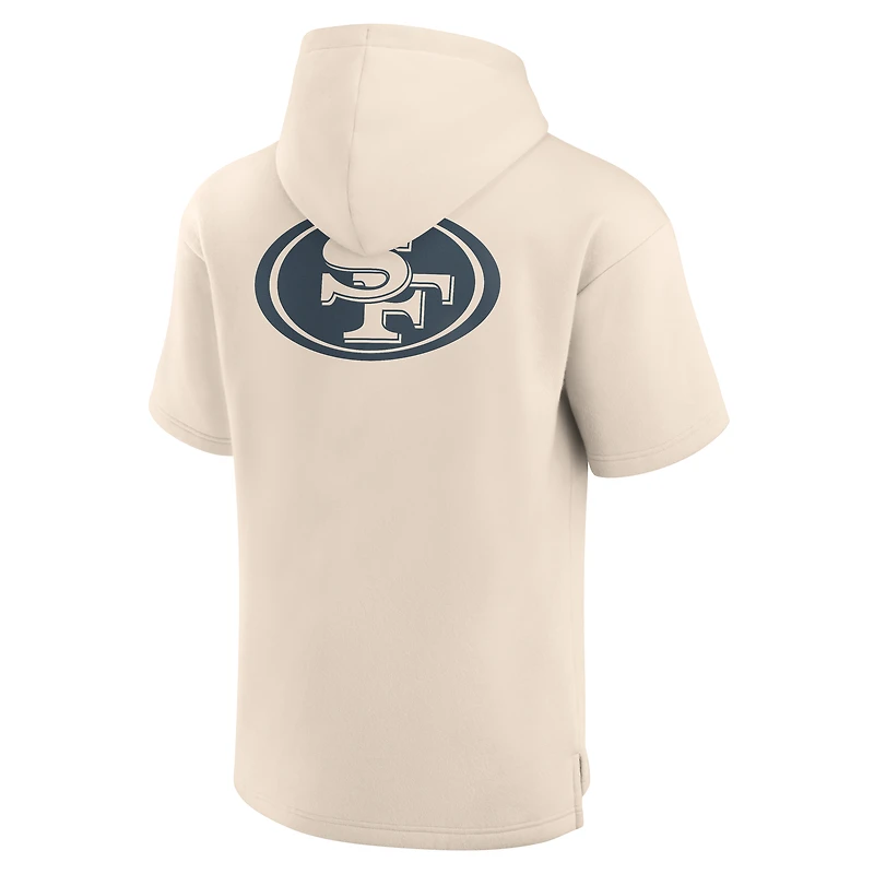 Men's Fanatics San Francisco 49ers Elements Future Ground Lettering Short Sleeve Pullover Hoodie