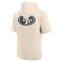 Men's Fanatics San Francisco 49ers Elements Future Ground Lettering Short Sleeve Pullover Hoodie