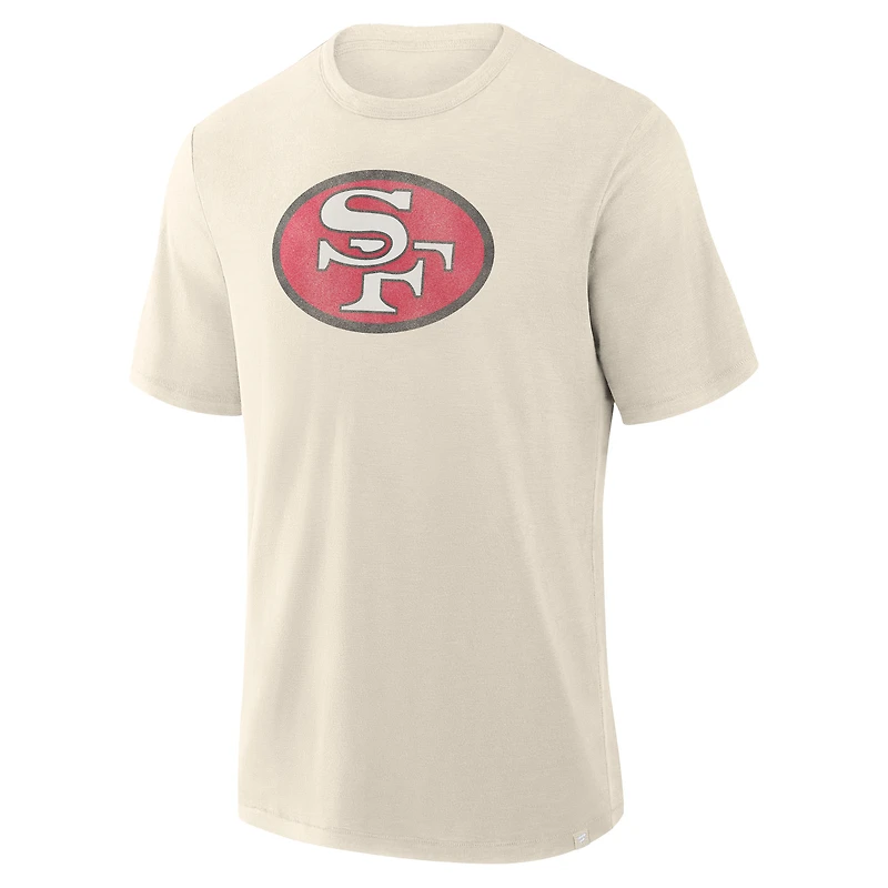 Men's Fanatics  Cream San Francisco 49ers Slub T-Shirt