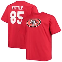 T-shirt avec nom et numéro de joueur Fanatics George Kittle Scarlet San Francisco 49ers pour hommes
