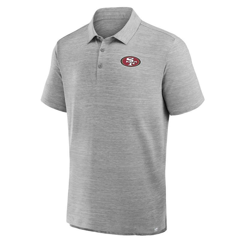 Polo à pochette gris chiné San Francisco 49ers pour homme de Fanatics