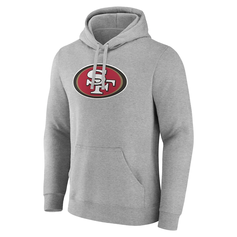Sweat à capuche en polaire pour homme Fanatics Heather Grey San Francisco 49ers Deliver