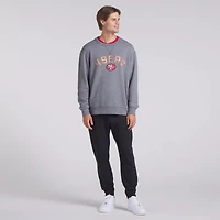 Men's Fanatics  Heather Gray San Francisco 49ers Loop Terry Pullover Sweatshirt