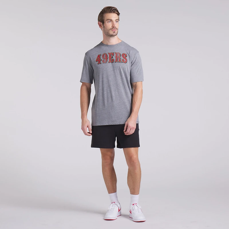T-shirt tri-blend gris chiné Fanatics pour homme, San Francisco 49ers, Pass Rush