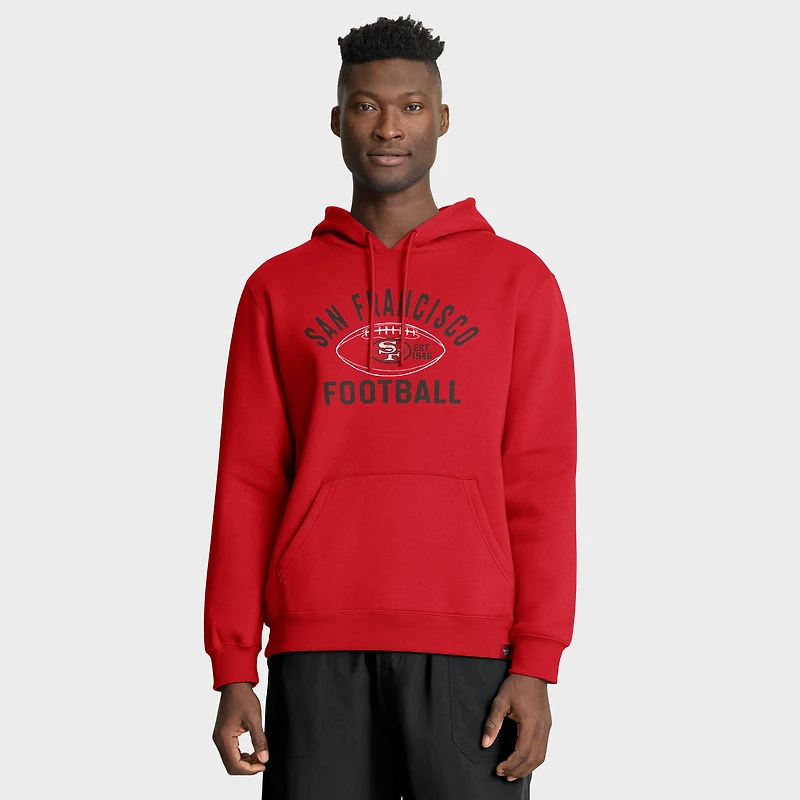 Sweat à capuche Fanatics rouge San Francisco 49ers Fumblerooski Legacy pour homme