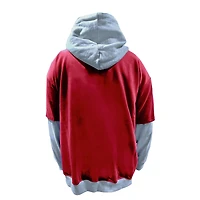Sweat à capuche Fanatics pour homme, couleur écarlate/gris chiné, taille grande et grande, des 49ers de San Francisco.